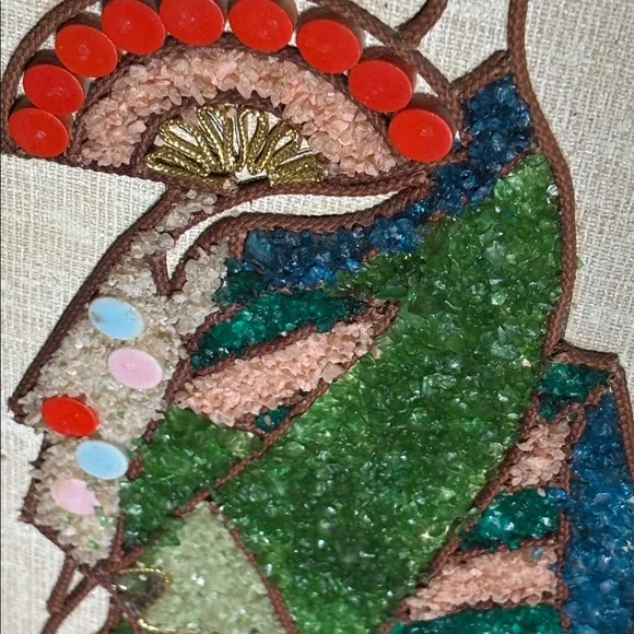 Mid -Century Modern Pebble Gravel Art Panels - Picture 5 of 10